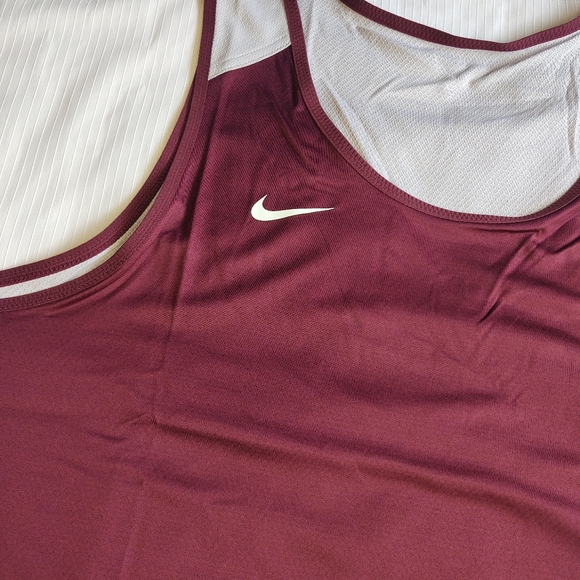 NWT Nike Mens Burgundy Red Tank Top Size XL - Picture 1 of 5